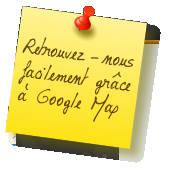 Retrouvez-nous facilement grâce à Google Map